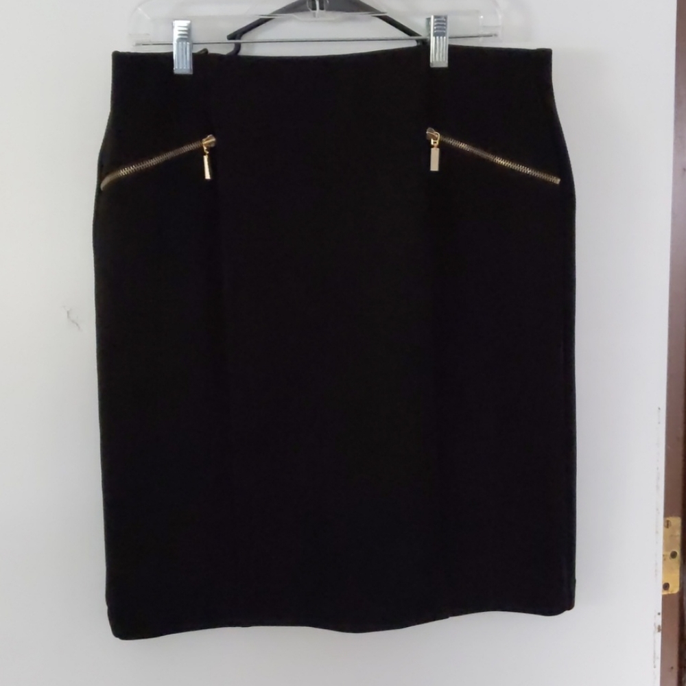 Pencil Skirt w/ Gold Details